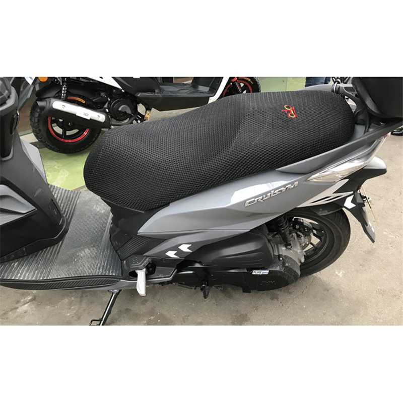 夏天启源适用雅马哈赛鹰gt125踏板摩托车坐垫套3d厚网状防晒透气隔热