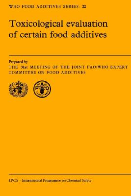 预订 toxicological evaluation of certain food additives