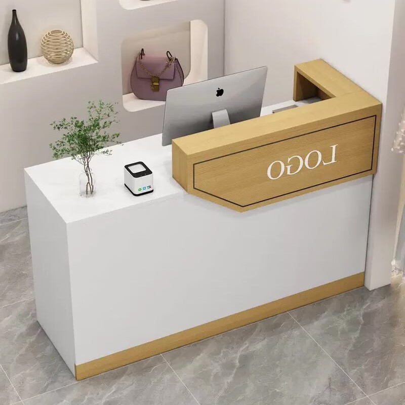 琅晓收银台简约现代服装店前台女装店铺小型吧台桌美容美发接待台柜台