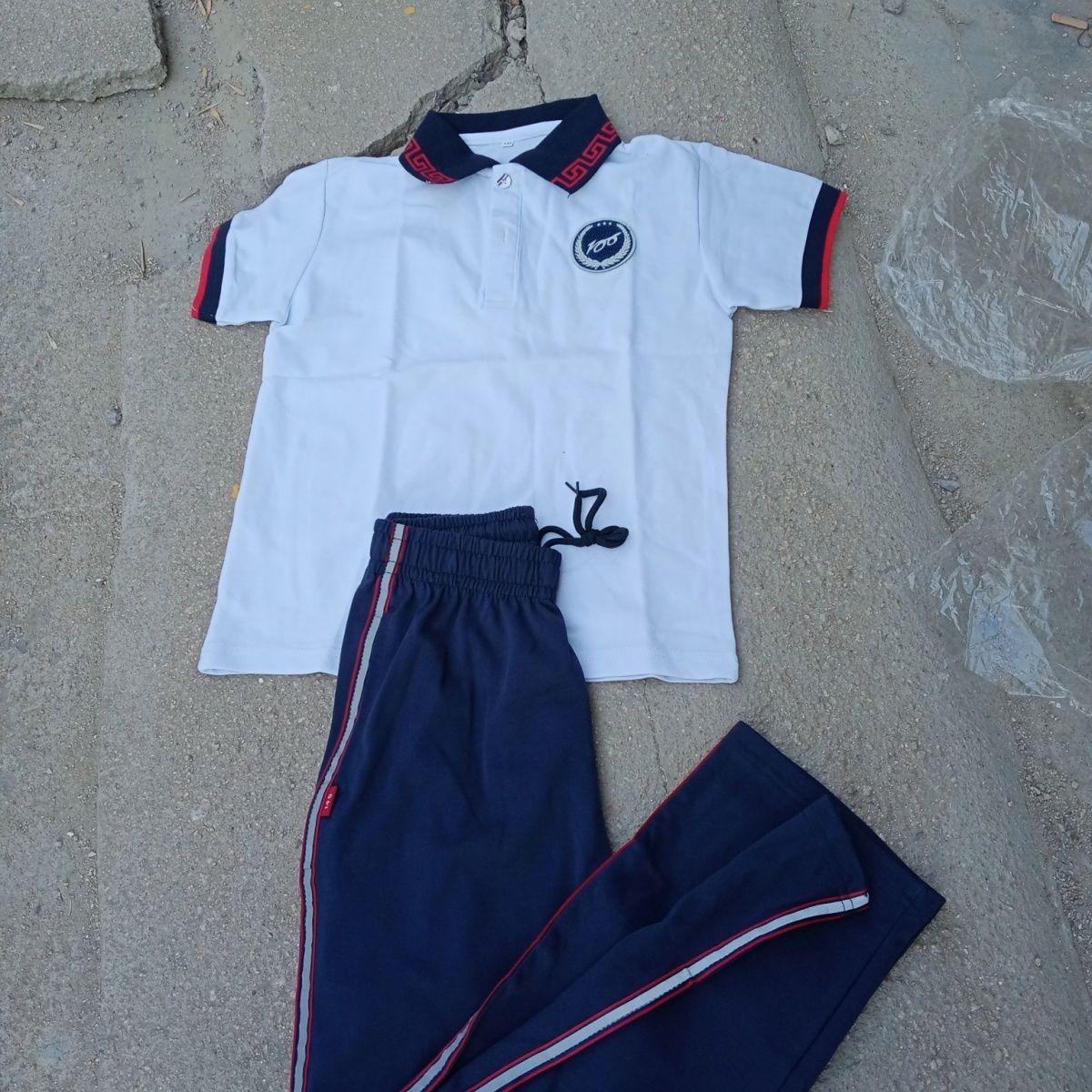 齐刻夏天小学生校服班服整套山东省滨州惠民校园小学夏季薄款校服体恤