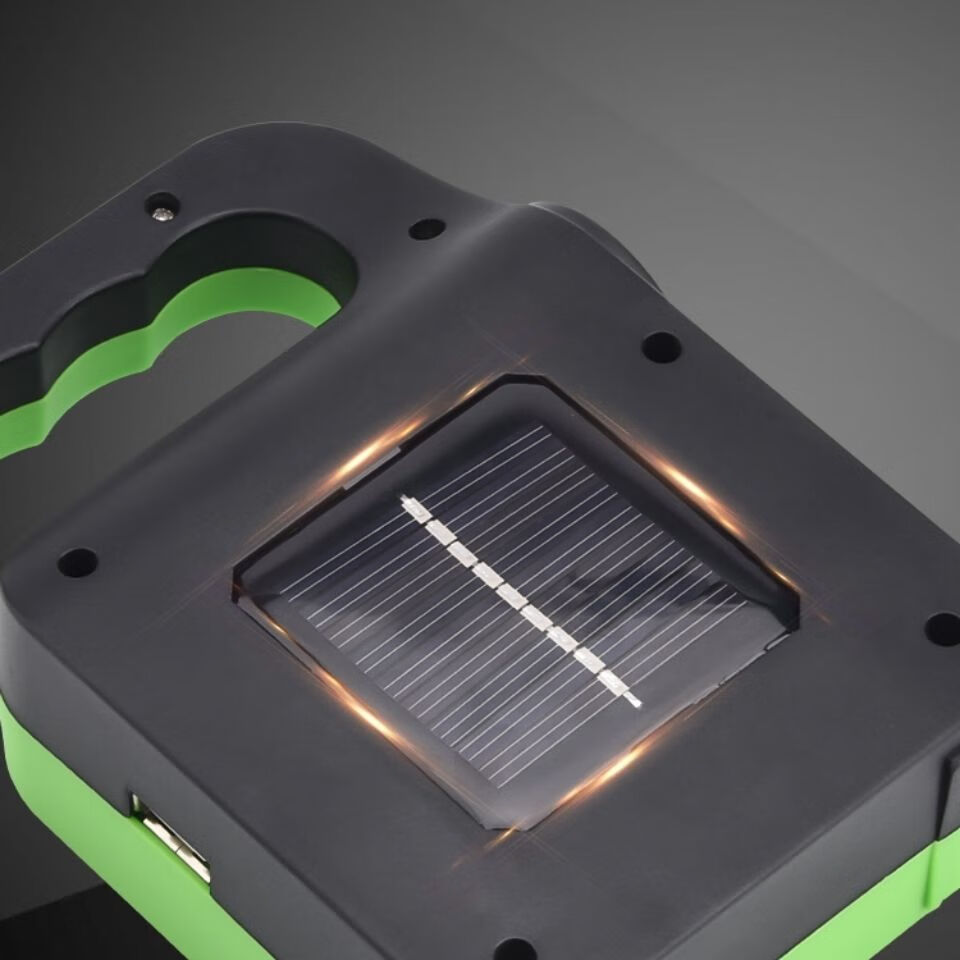 强光手电筒太阳能探照灯电灯可充电手提远射家用应急便携户外超亮