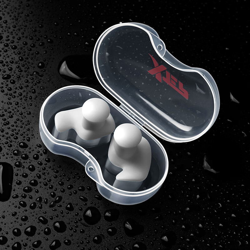 洗澡防中耳儿童成人防进水男女硅胶潜水装备 灰色(普通款  游泳耳塞)