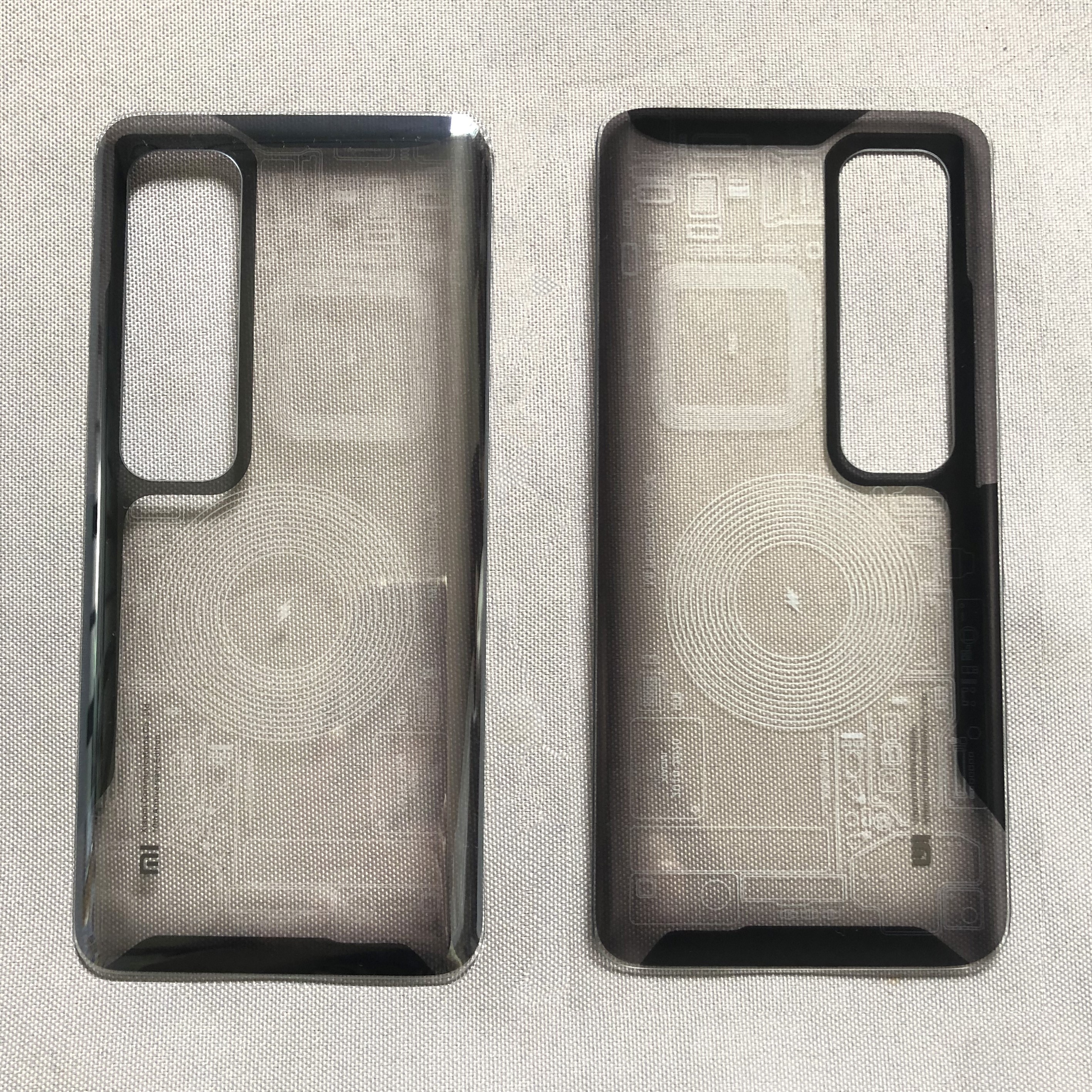 简约妮卡车载 适用于 小米10版后盖 10ultra透明后壳 手机外壳玻璃
