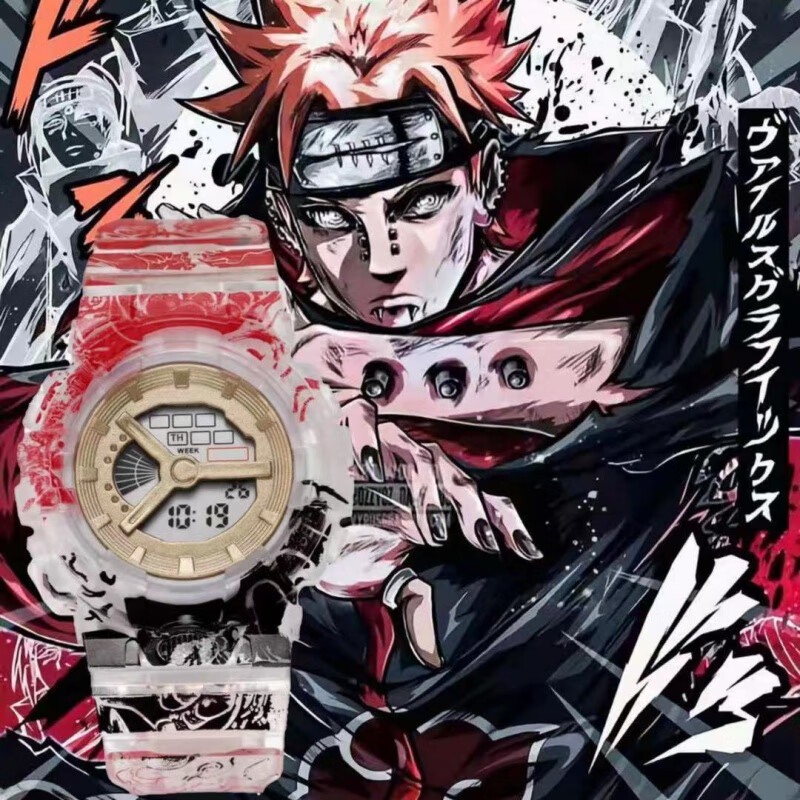 火影忍者手表男女初中小学生潮流夜光动漫周边海贼王电子表 宇智波鼬