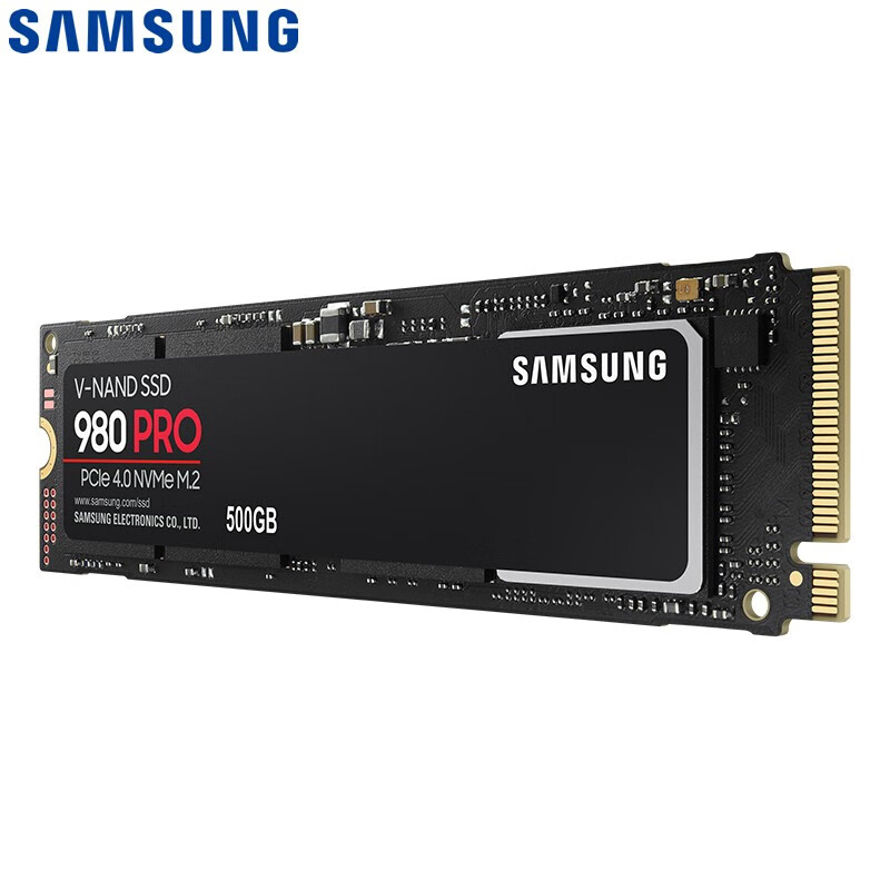 三星（SAMSUNG）500GB SSD固态硬盘 M.2接口(NVMe协议PCIe 4.0 x4)  980 PRO （MZ-V8P500BW）