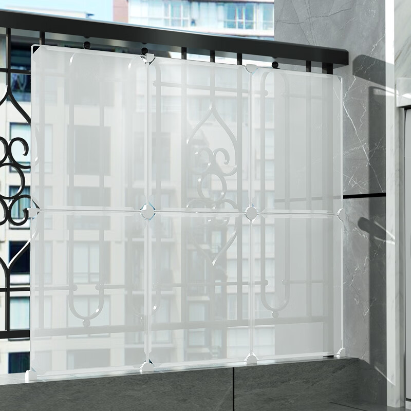 xmsj阳台遮雨挡板防盗网窗户全封闭神器防风防雨防晒塑料板隔雨遮挡板