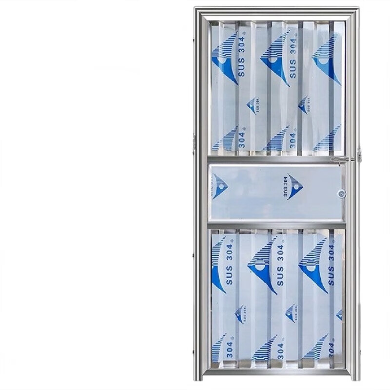 悦常盛以琛定制不锈钢门简易大门 厕所门阳台门家用 商品不含运 前后