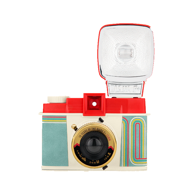 LOMOGRAPHY【經(jīng)典回歸】Lomography樂魔 Diana 戴安娜 F+ 膠片相機(jī)連閃光燈 120 十周年特別紀(jì)念版