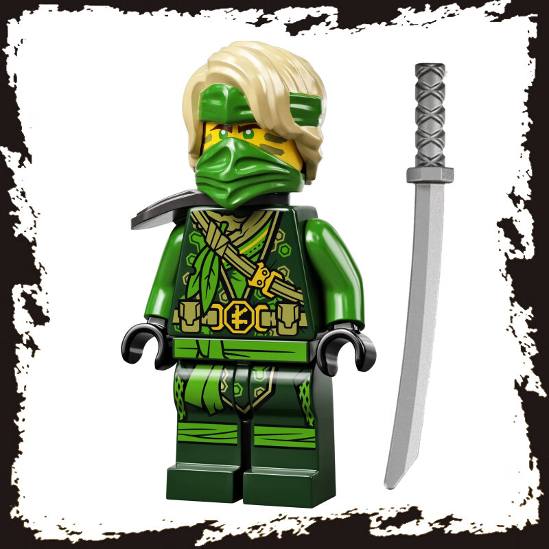 酷夸兼容中国幻影忍者人仔14季劳埃德丛林头巾人偶积木男拼装 劳埃德