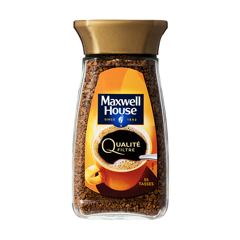麦斯威尔 英国进口 速溶香醇金咖啡 黑咖啡 冻干粉 100g/瓶 45.36元