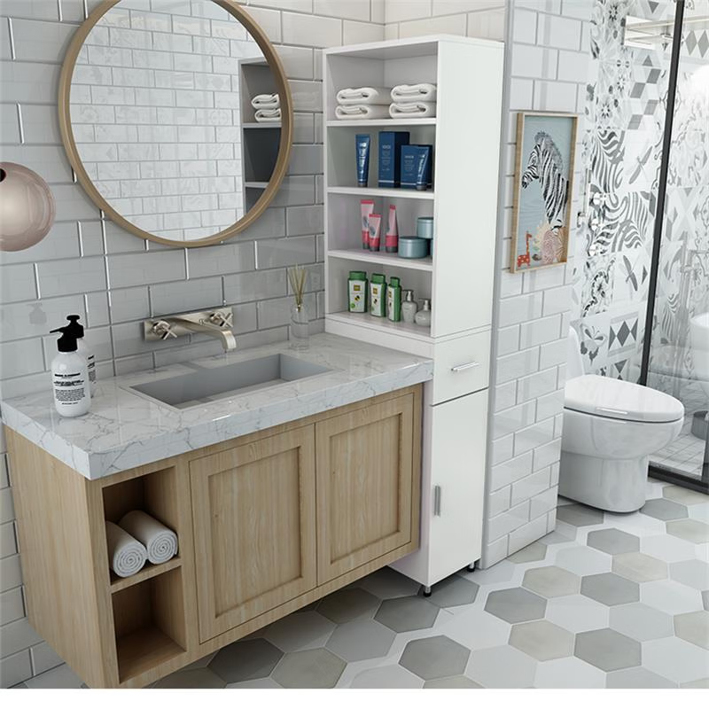 宾猎豹定制卫生间落地储物柜浴室柜窄柜马桶边柜侧柜墙角夹缝柜子 180