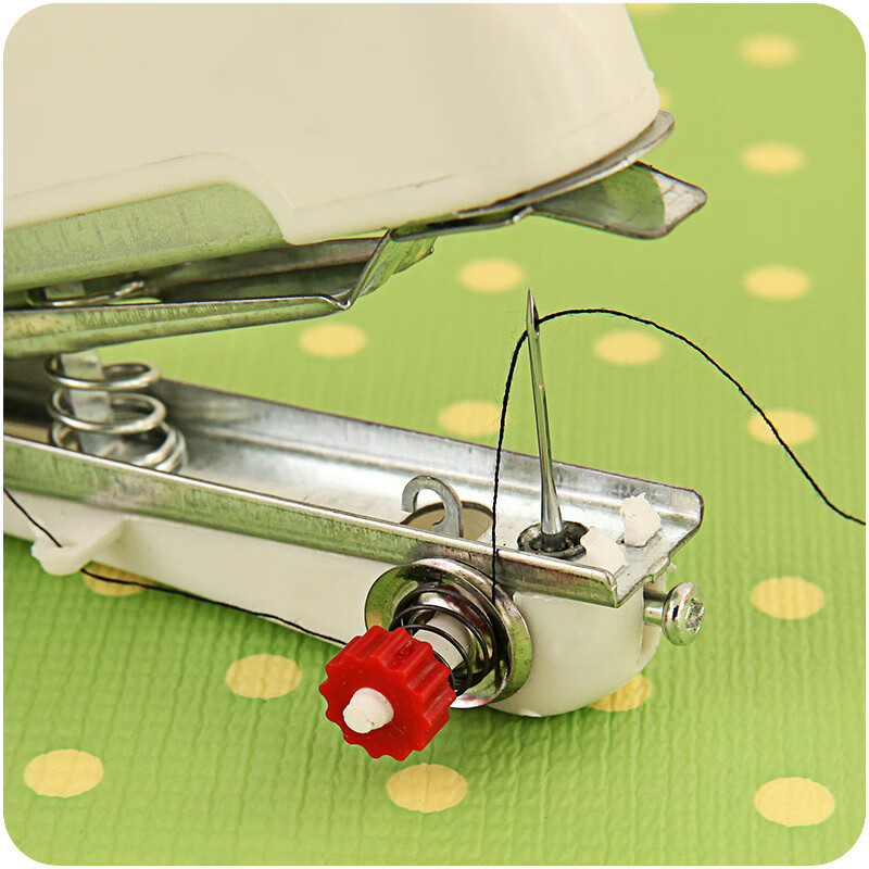 家用缝纫机 多功能便携迷你小型 简易吃厚手持手动袖珍手工裁缝机颜色