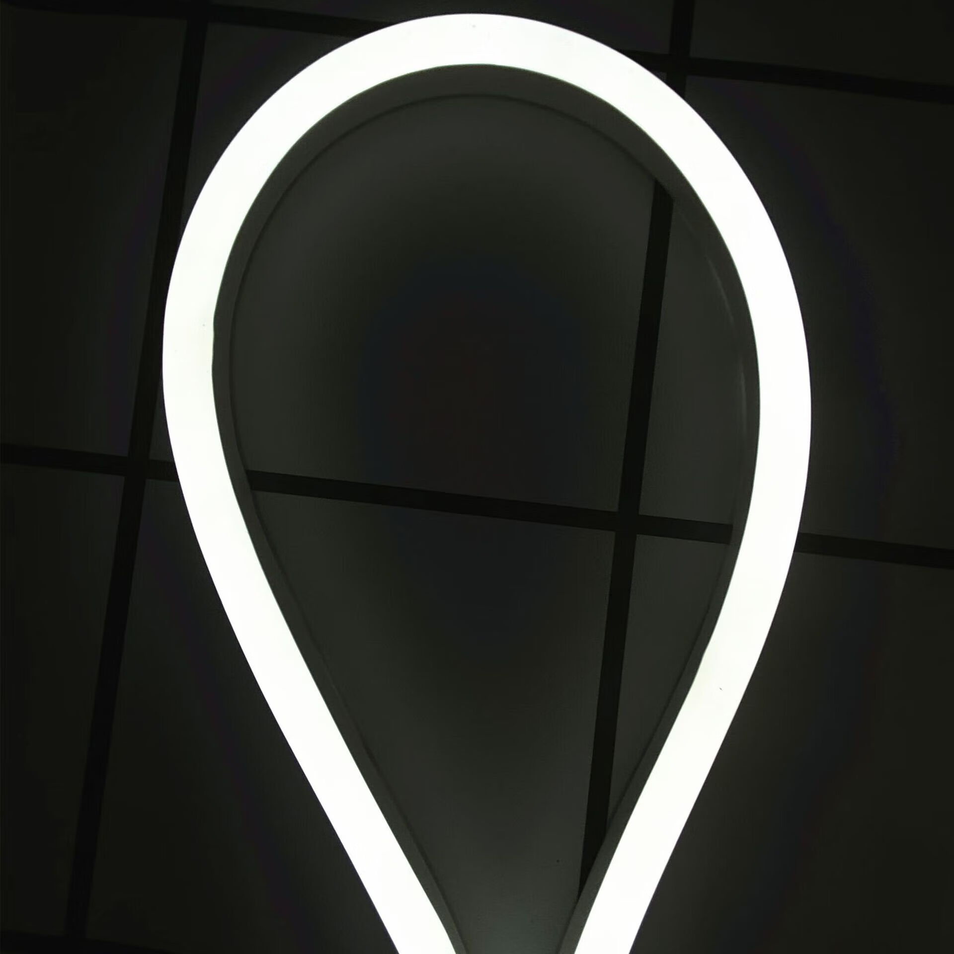 哩嗹啰嗹led硅胶柔性霓虹灯带12v220v工程款软带高亮度水招牌 白光