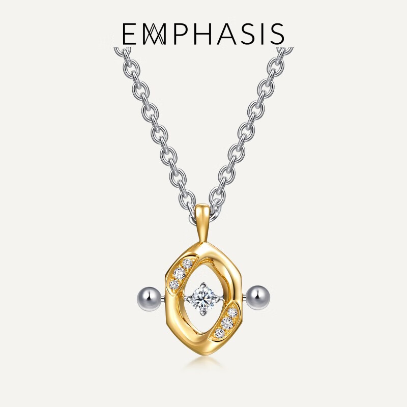 emphasis艾斐诗「越」系列18k金钻石项链93949u预订 预订预付款,价格