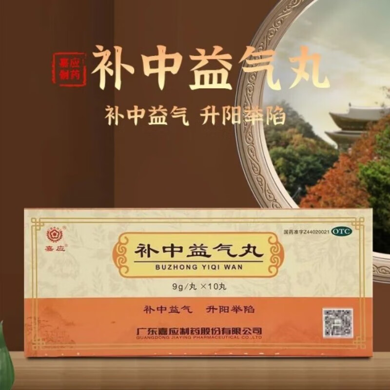 补中益气丸大蜜丸大药丸10丸体虚乏力疲倦的调理不想动浑身没劲内脏