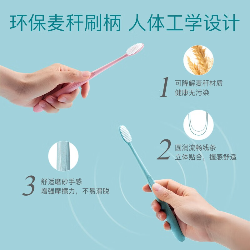 亲润孕妇牙刷*2支装舒适纤细软毛孕产期月子专用牙刷牙龈发炎能用吗？
