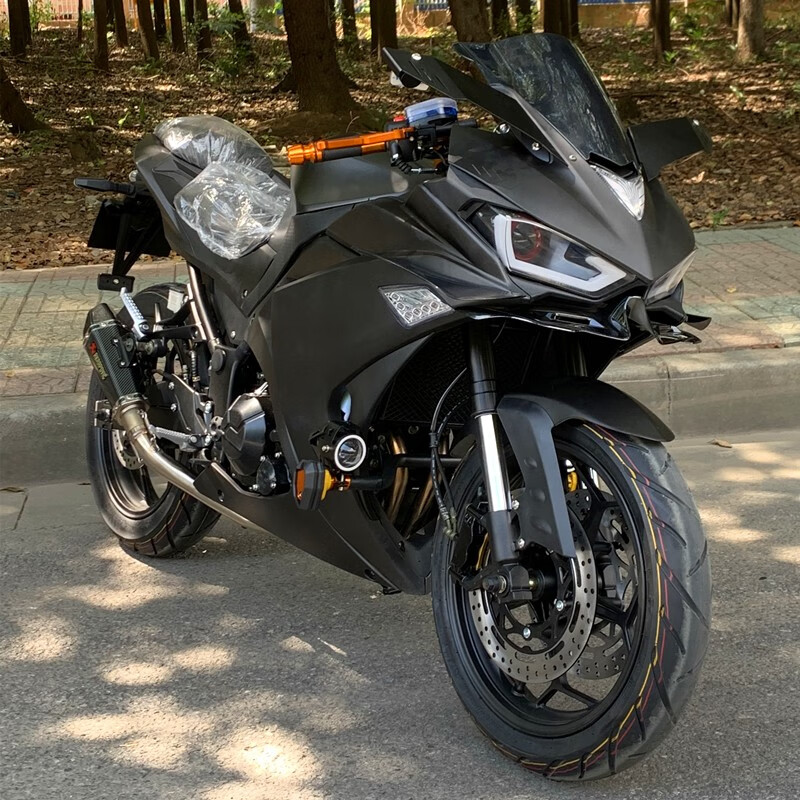 喜力摩托(hirlee)豪剑机车国四新款三代r3战神摩托车幻影跑车公路赛可