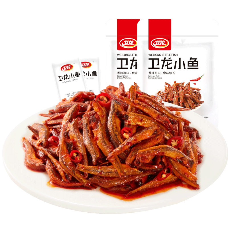 WeiLong 卫龙 小鱼 香辣味 150g