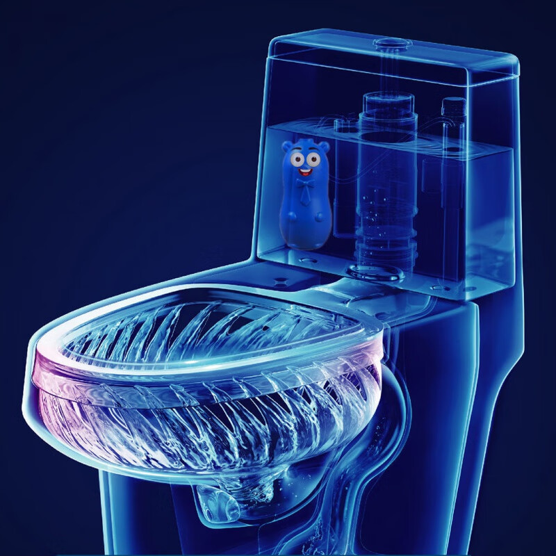 洁厕灵宝蓝泡泡厕所除臭神器马桶去异味家用除垢去黄清洁剂清香型 4瓶