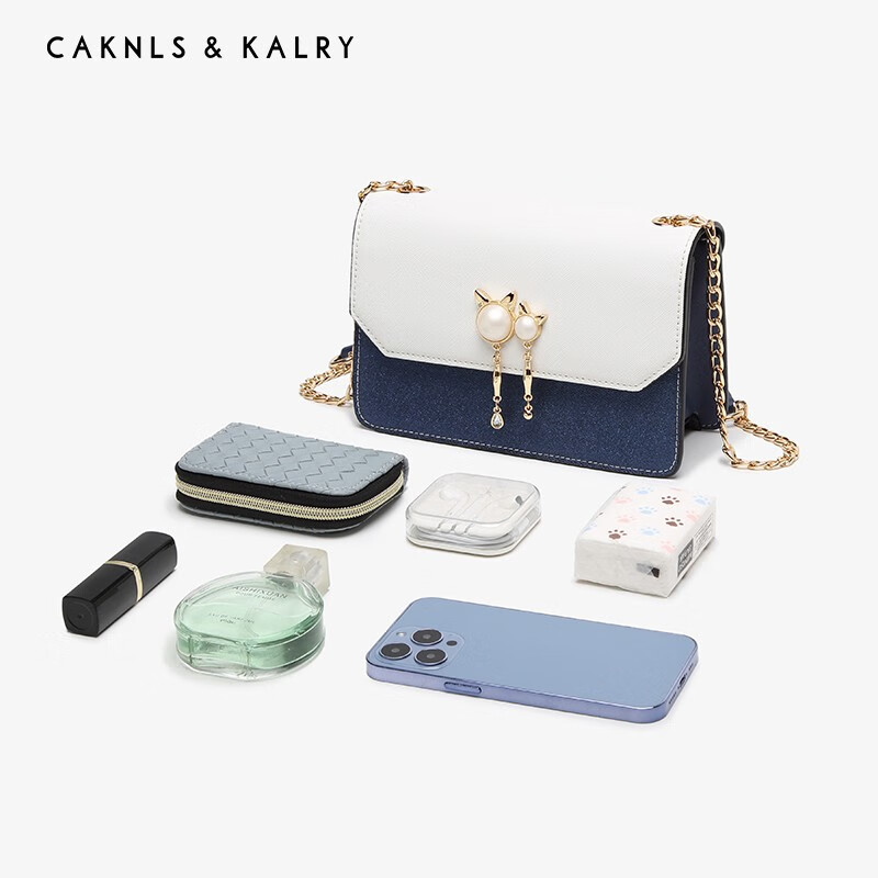 CAKNLS KALRY CK轻奢包包女包单肩包女士斜挎包情人节送老婆女友生日礼物女 CK-05蓝色