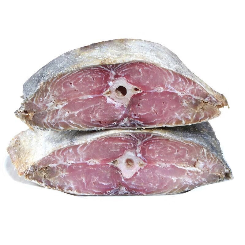 虎钢馋广东梅香咸鱼马鲛鱼马交鱼马胶咸鱼茄子煲去头尾500g台山特产