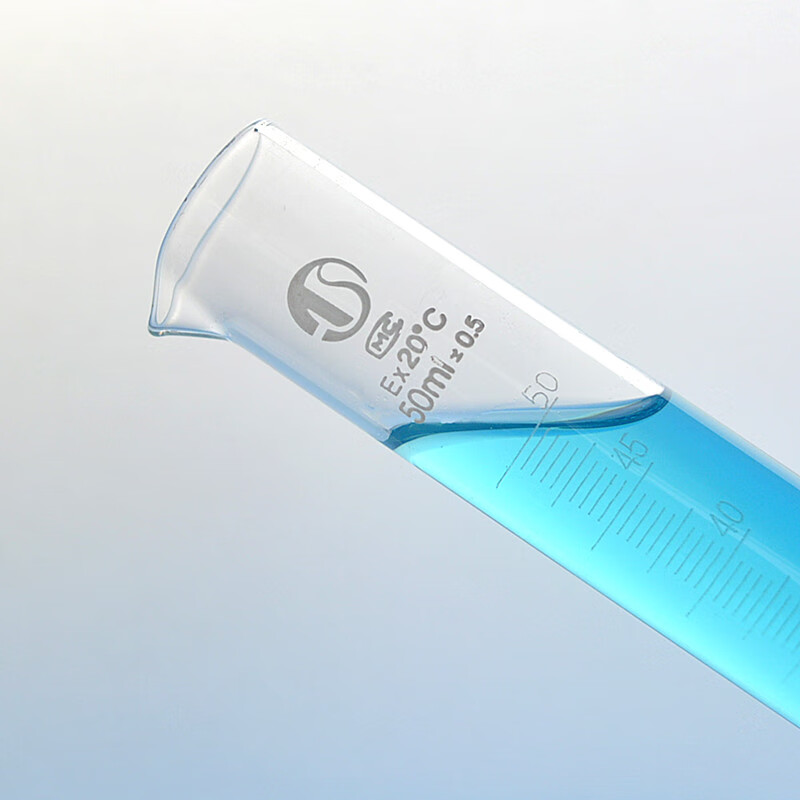 5玻璃量筒50ml分度0.5毫升单只