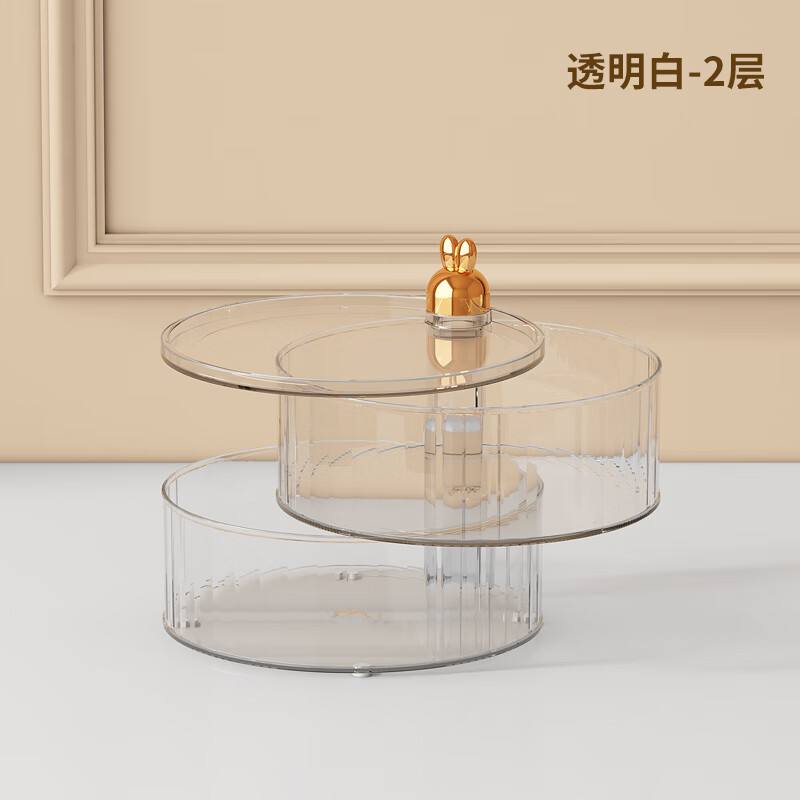 me桌面透明化妆品收纳盒家用儿童零食透明储物盒多功能杂物整理盒