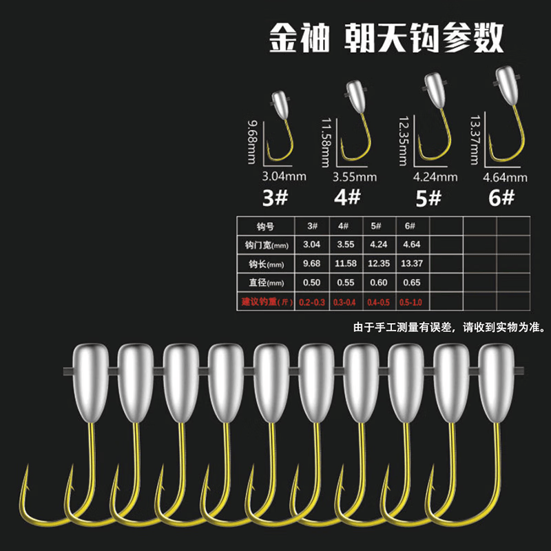 钓龙王(diaolongwang)朝天钩伊势尼伊豆丸世金海夕金袖有倒刺穿孔铅头