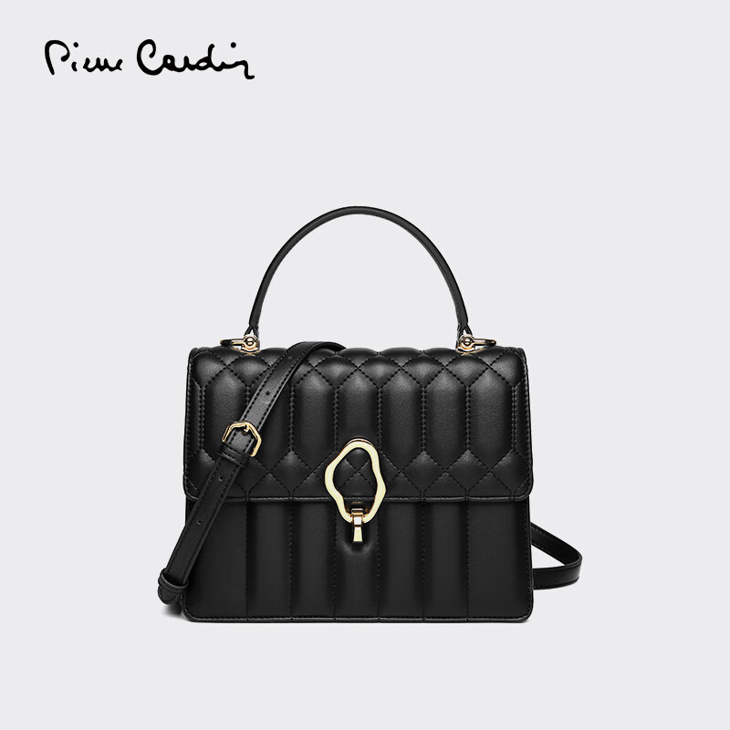 皮尔卡丹(pierre cardin)高档女包新款轻奢小方包手提单肩包小众质感
