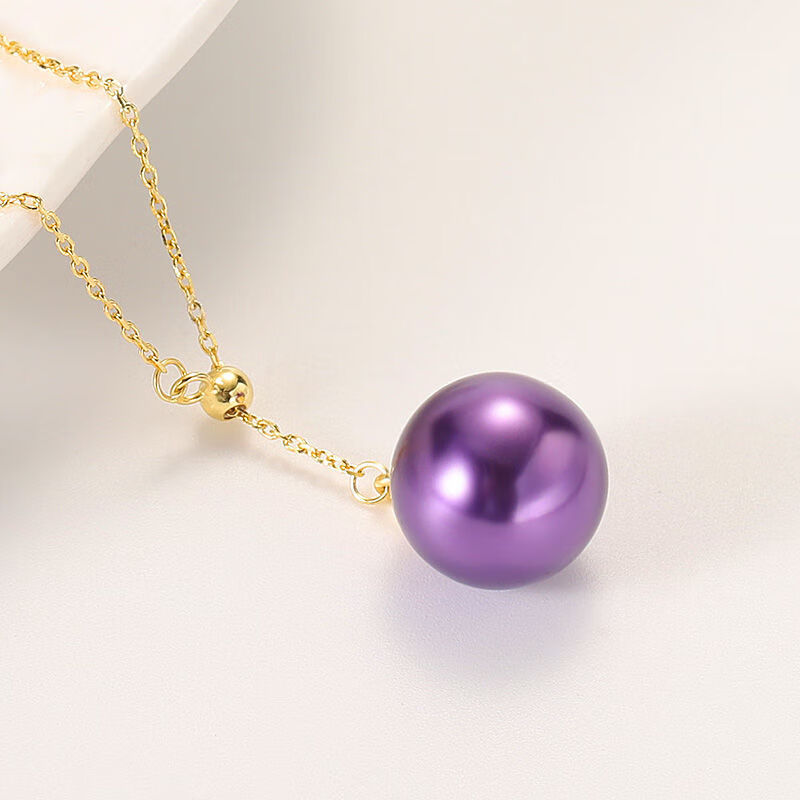 允茹 海水珍珠项链经典y字女经典款锁骨链吊坠s925银贝珠镶嵌网红潮