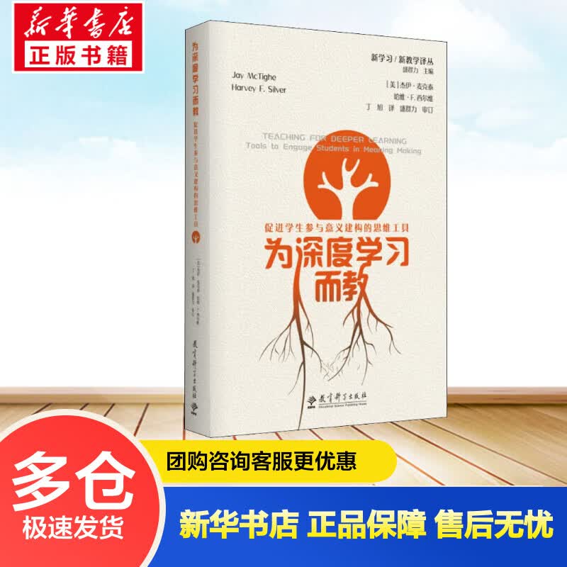 为深度学习而教 促进学生参与意义建构的思维工具 (美)杰伊·麦克泰,(美)哈维·F.西尔维 丁旭 译 书籍