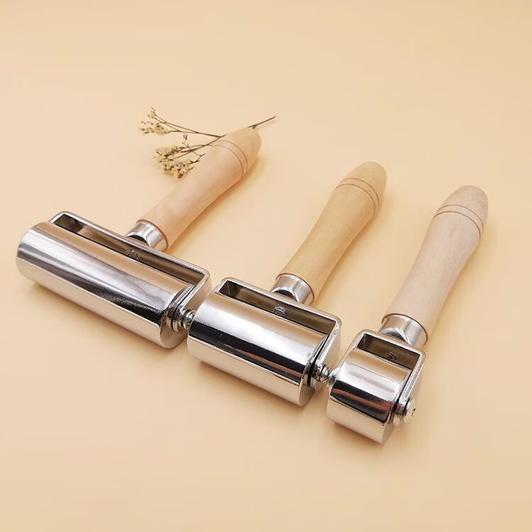 元义瑞皮具铁滚轮手推轮滚压边器滚边器滚胶轮皮革碾压轮小碾子手推