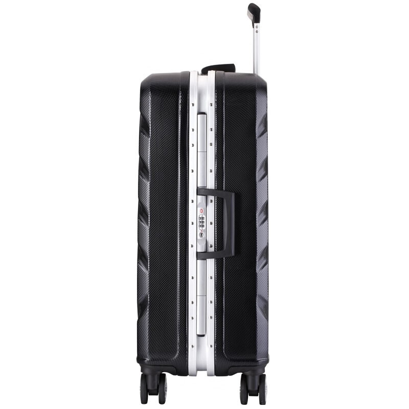 凌秀(president)President铝框万向轮拉杆箱男女托运磨砂防刮学生登机行李旅行箱 香槟金 20英寸