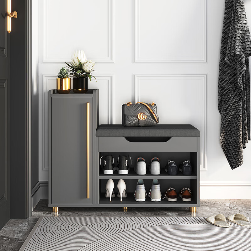 宽绵轻奢换鞋凳家用门口入户可坐式鞋柜坐凳一体进门收纳鞋架穿鞋凳