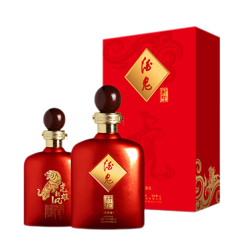 酒鬼 封印红瓶 生肖限量版 52度馥郁香型高度礼盒装白酒 52度 1L 1瓶 (虎年生肖) 京东折扣/优惠券