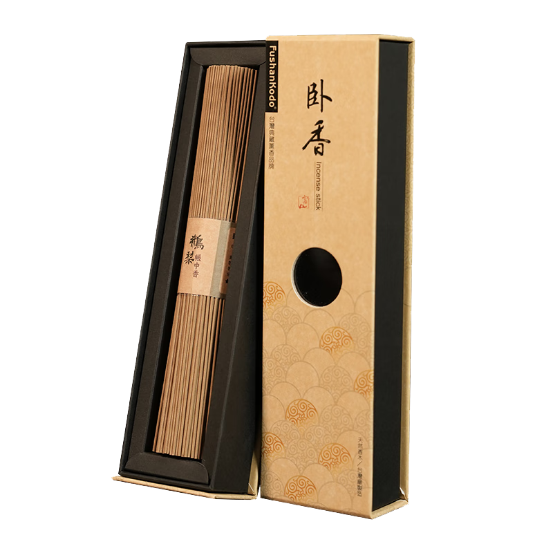 富山香堂 正宗印度老山檀香香薰線香室內(nèi)熏香鵝梨帳中香龍涎香送禮 【古方合香】100g鵝梨帳中香約360支 100g