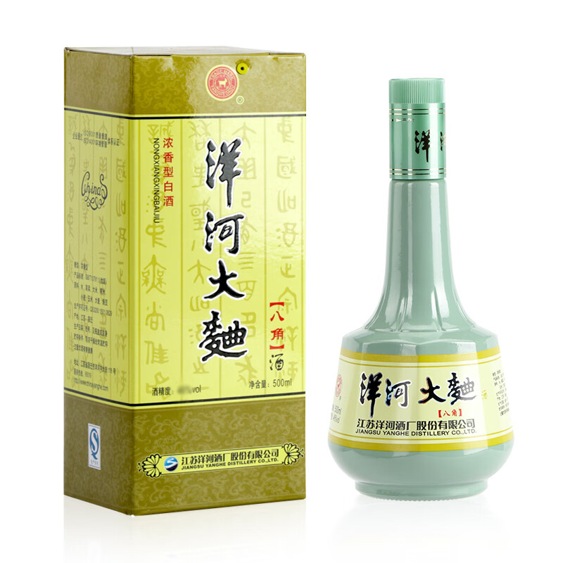 洋河大曲 八角 浓香型口粮白酒 38度 500ml 单瓶装