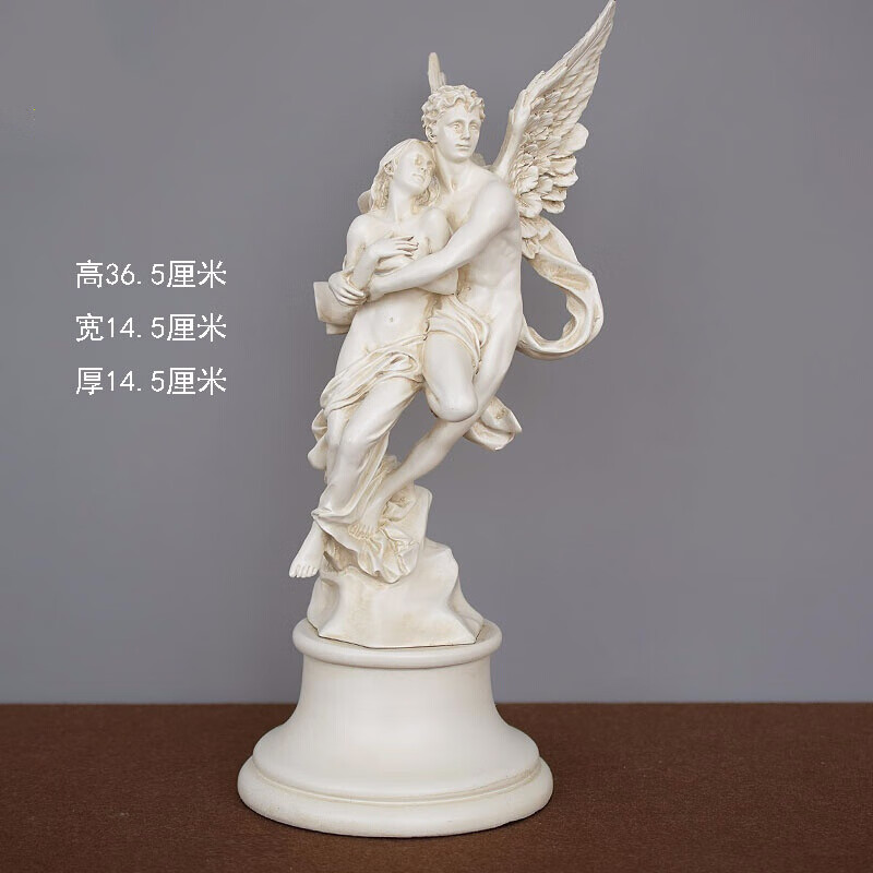 鸣朗 古希腊胜利女神雕塑像欧式人物装饰工艺品客厅酒柜小摆件 36.