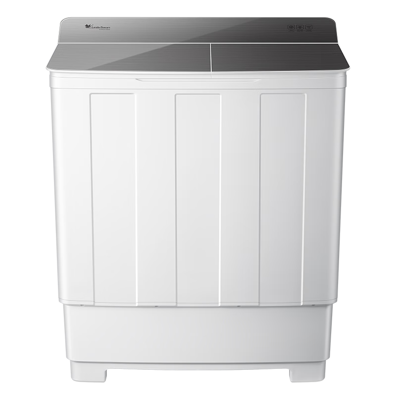 小天鹅（LittleSwan）双桶双缸洗衣机半自动 10公斤大容量 喷淋漂洗强力去污 以旧换新 升级玻璃盖板 TP100VH60E
