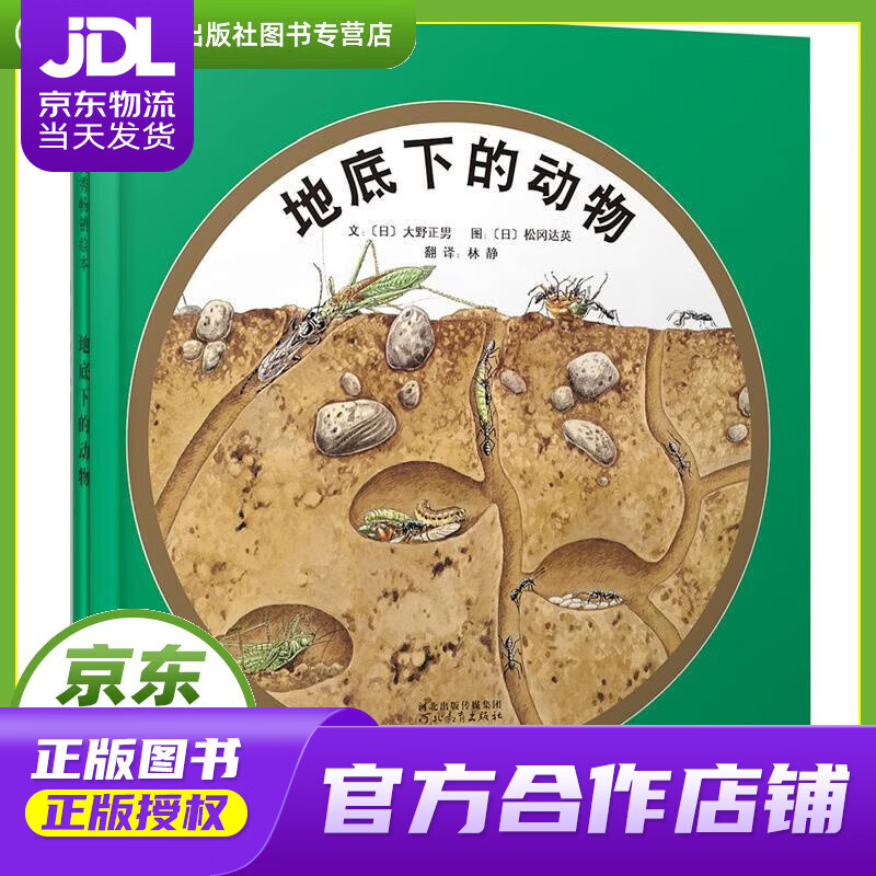 【正版图书 京东配送】启发精选世界优秀绘本:地底下的动物 大野正男, 松冈达英, 林静 河北教育出版