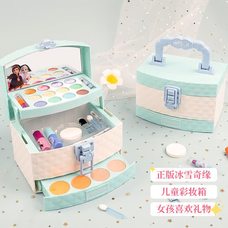 迪士尼（Disney）儿童化妆品套盒装玩具女孩生日礼物彩妆爱莎公主指甲油舞台彩妆箱怎么看?
