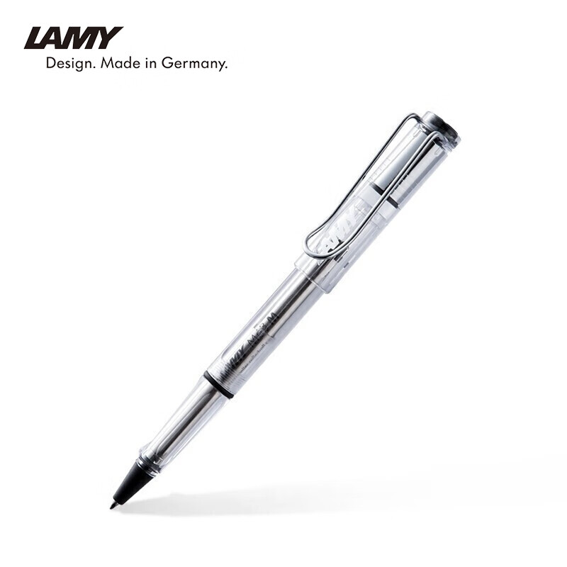 凌美(LAMY)宝珠笔签字笔 Vista自信系列透明特别版 ABS材质 蓝色笔芯圆珠笔 德国进口 0.7mm送礼礼物