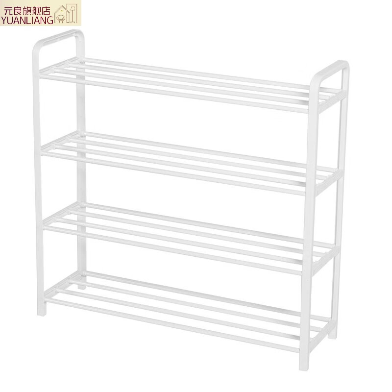元良不锈钢简易鞋架宿舍门口放鞋架多层 烤漆鞋架免打孔家用省空间
