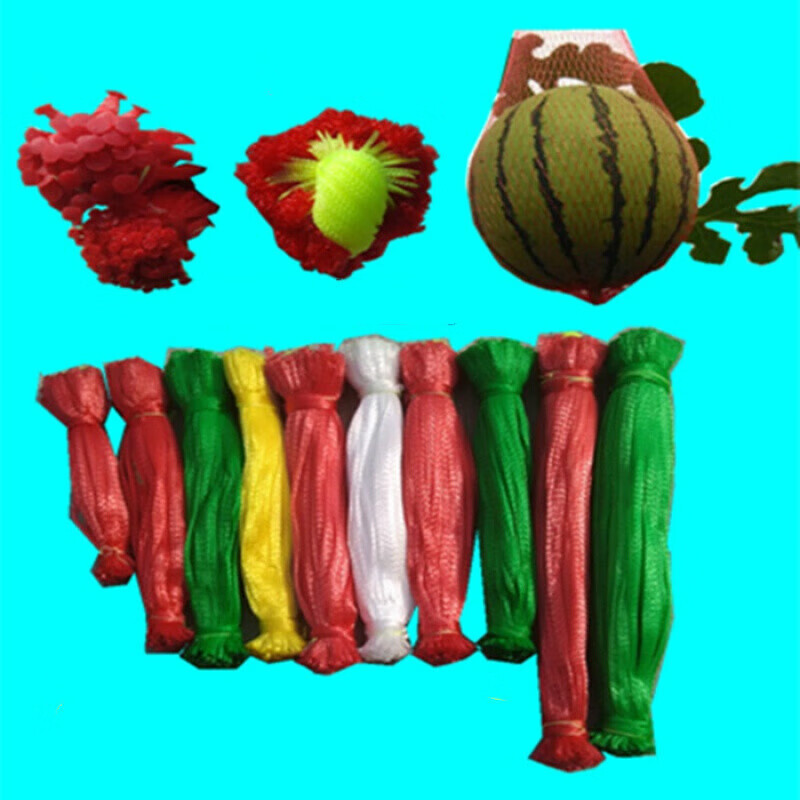 吊西瓜网兜网套西瓜网套袋吊网兜西瓜吊袋无绳网兜网眼袋批发 100个