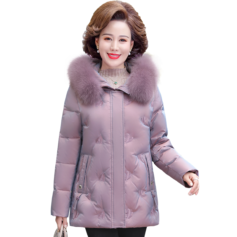 中老年女性时尚品牌恒源祥,适合115-130斤的H3862091805羽绒服女|历史价格对比工具