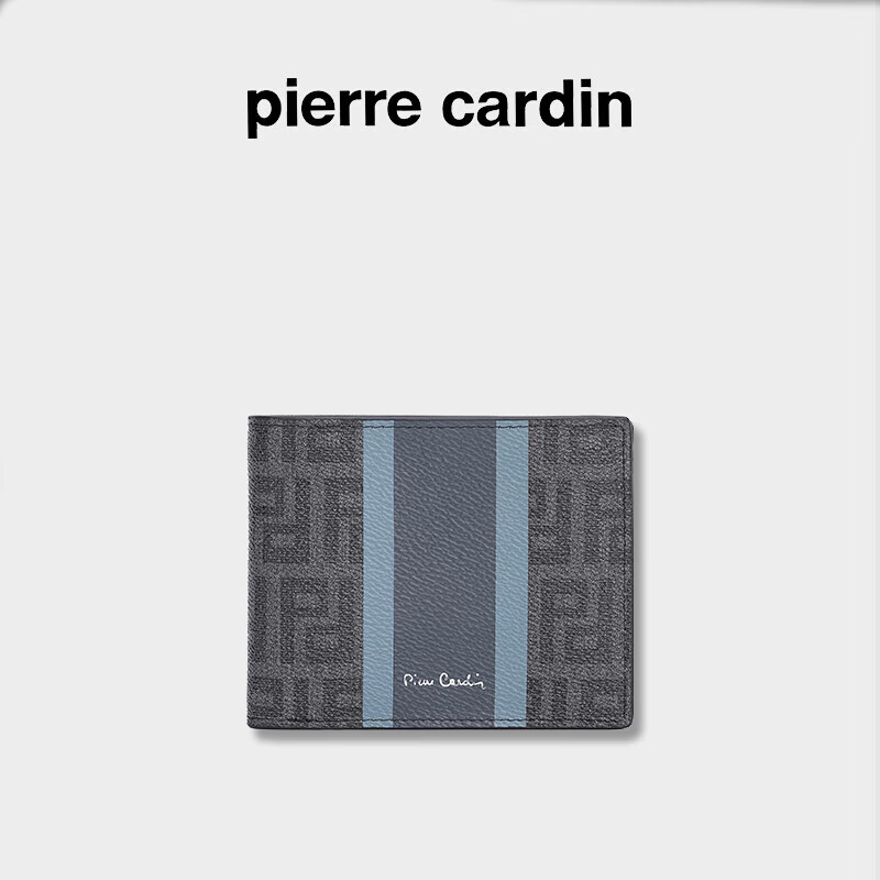皮尔卡丹钱包男短款休闲时尚休闲钱夹男士横款送礼