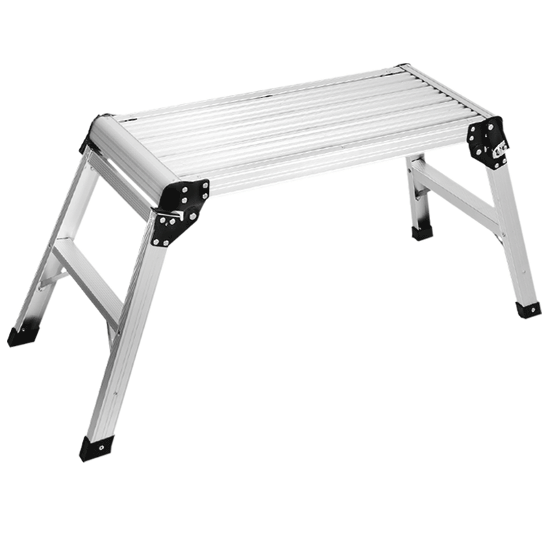 格美居(GEMJU)多功能梯子铝合金加厚洗车摄影工作台 家用便携装修折叠马凳 默认