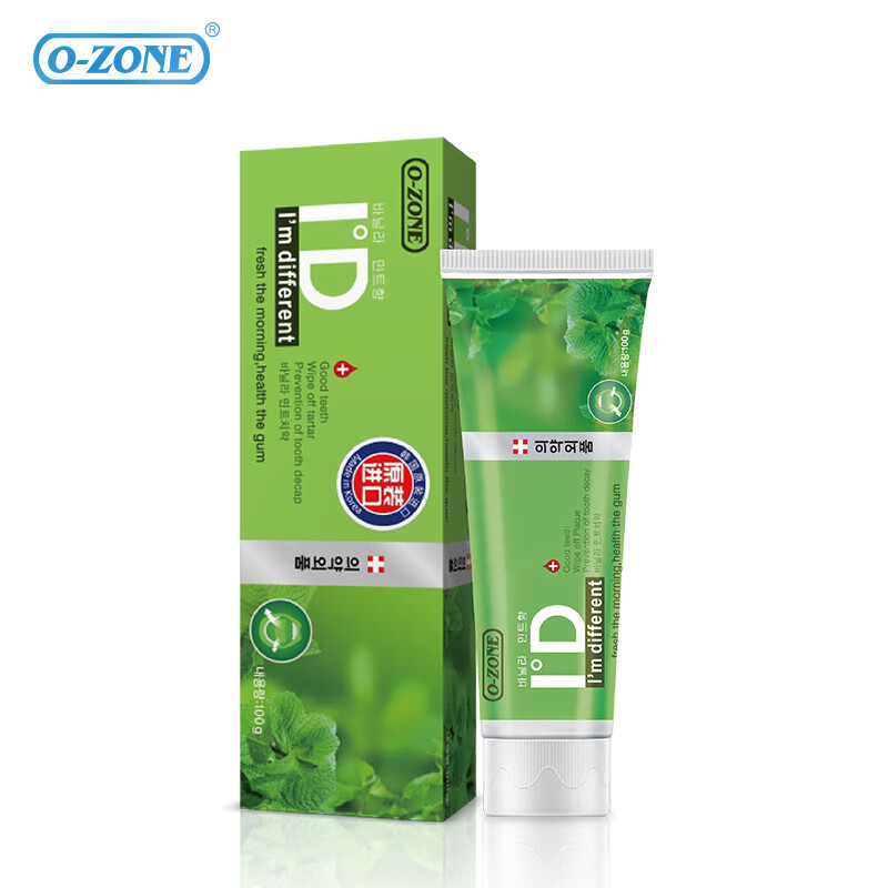 欧志姆韩国进口o-zone/欧志姆清新薄荷牙膏护龈100g 欧志姆香草薄荷