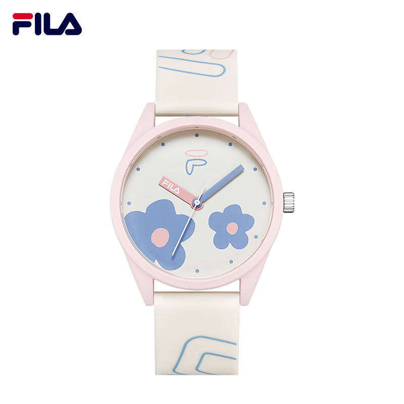 斐乐(fila)手表女樱花情侣款学生运动硅胶表女表潮流防水生日礼物高中