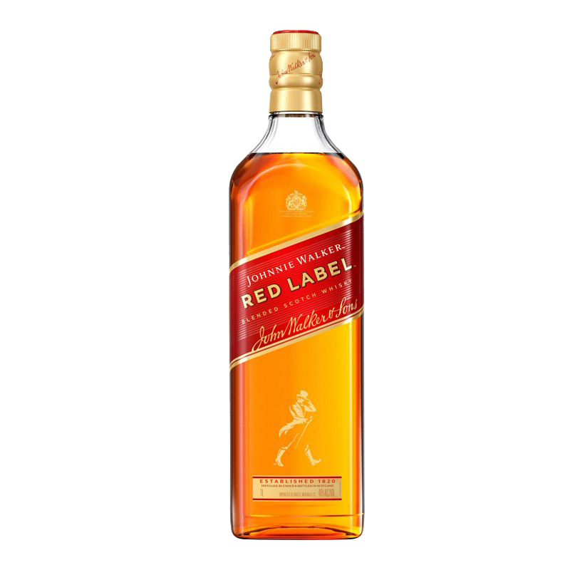 JOHNNIE WALKER 尊尼获加 红牌 调和 苏格兰威士忌 40%vol 1L 礼盒装